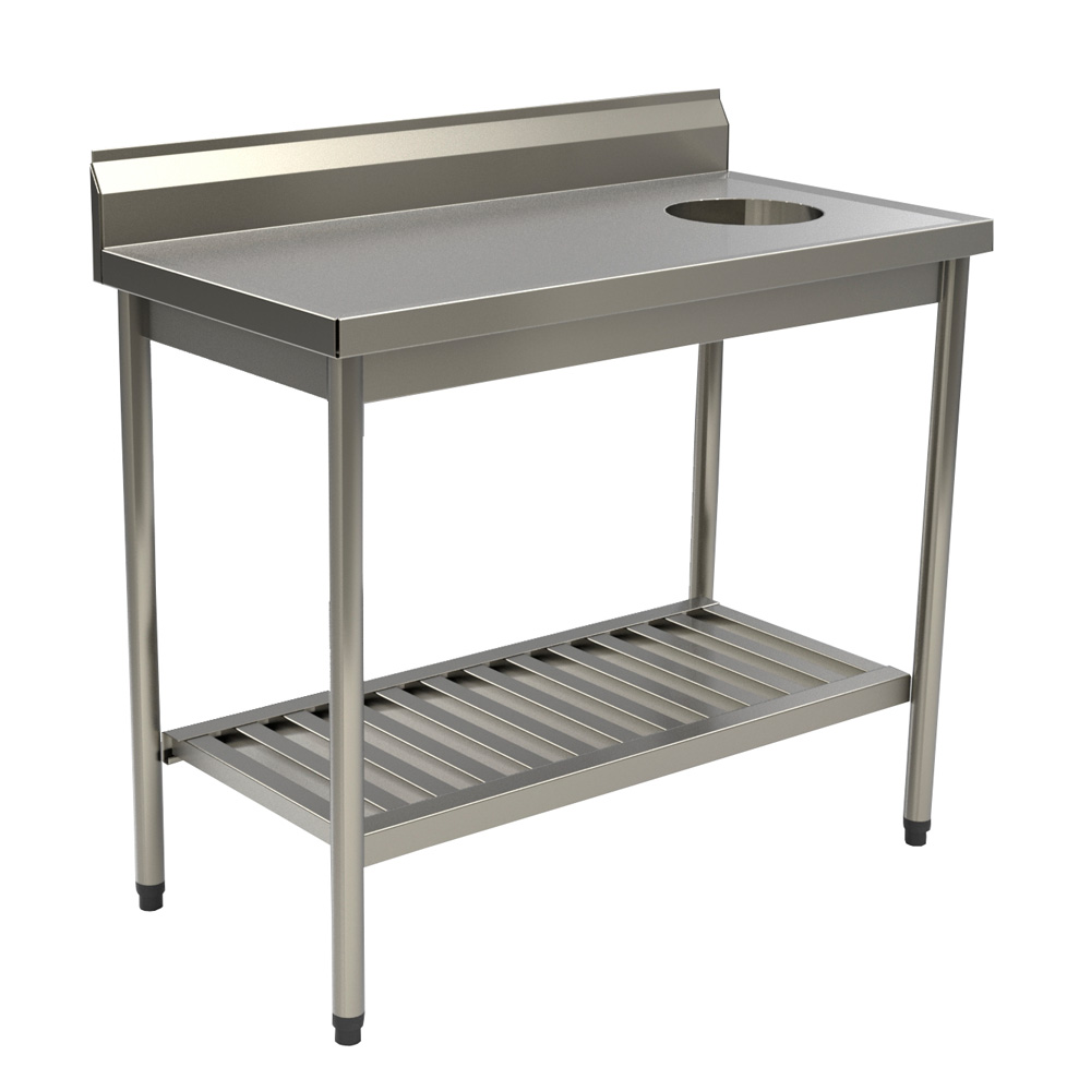 Bancada com Cuba e Furo para Detritos